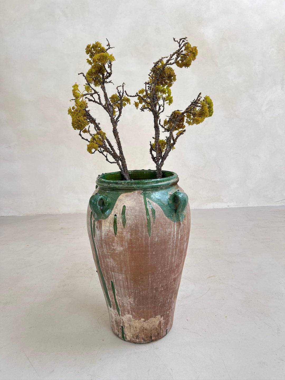 Antique Spanish Olive Urn Large | A