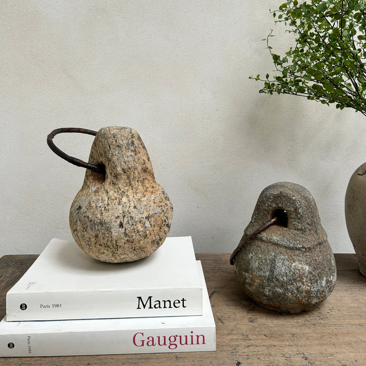 Antique Stone Ring Door Stop