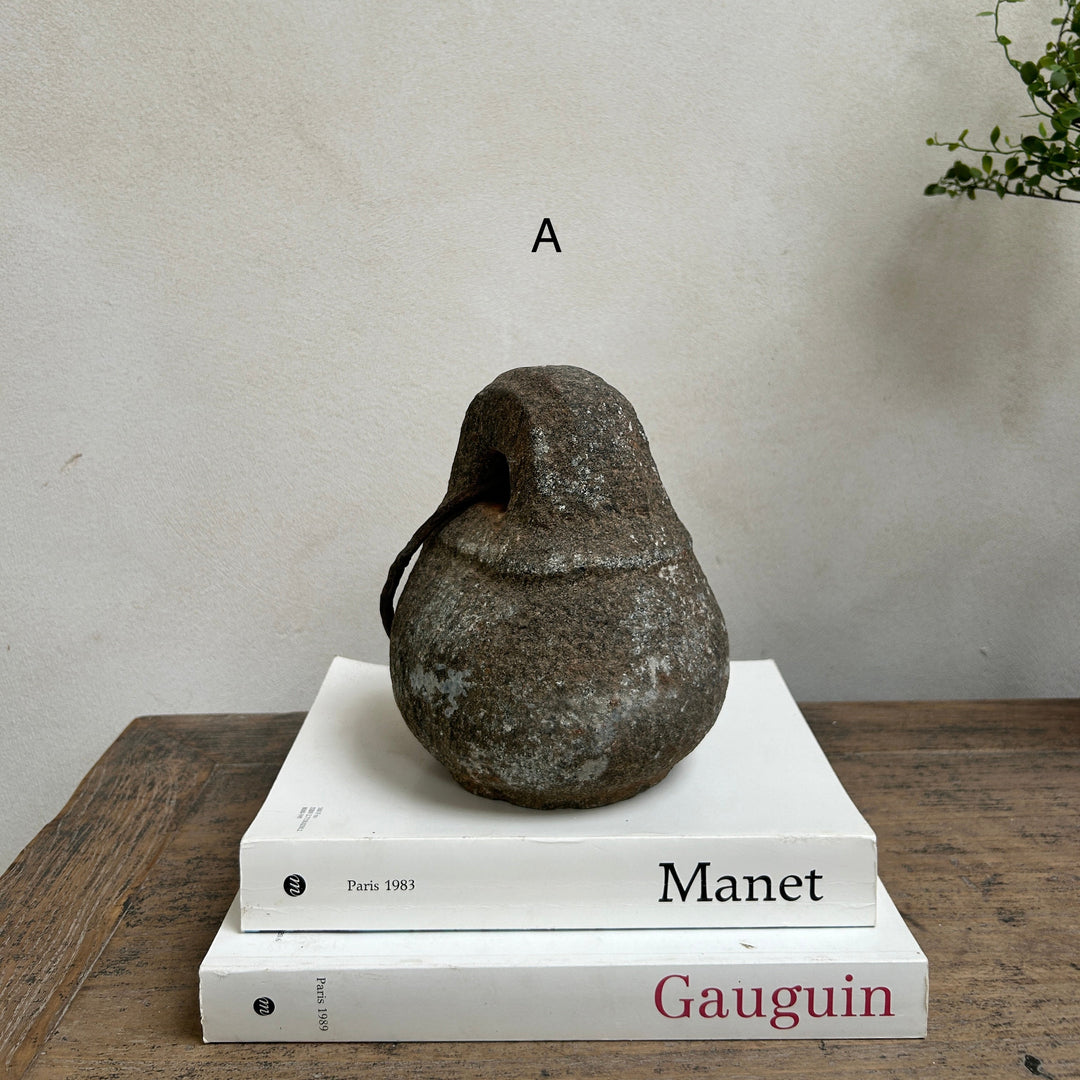 Antique Stone Ring Door Stop