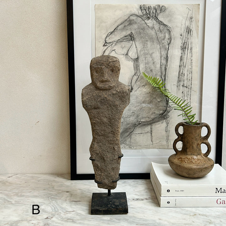 Antique Stone statue on stand | Intan