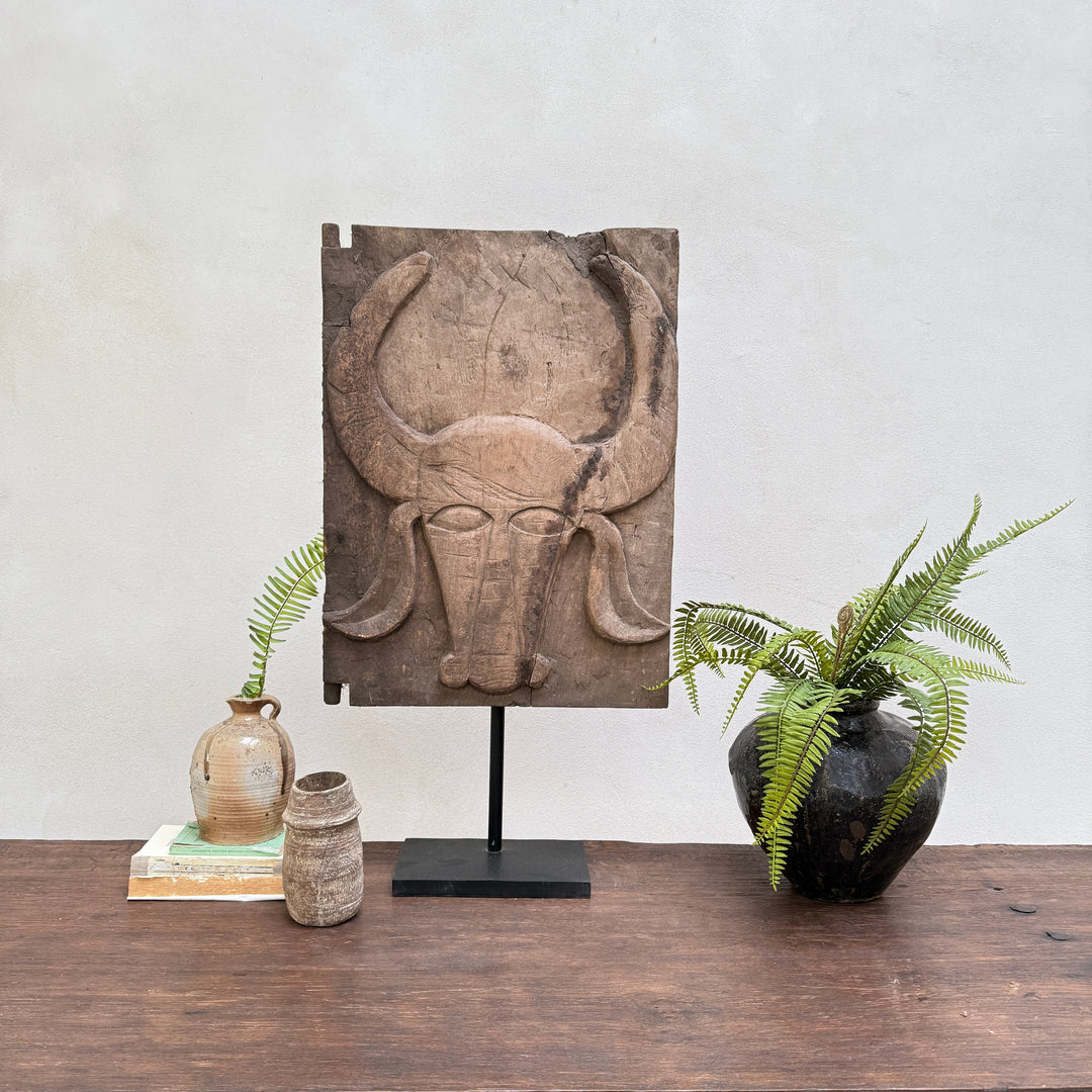 Antique Sumba Handcarved Panel | Ram