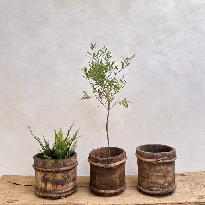 Antique Tibetan Wooden Bucket