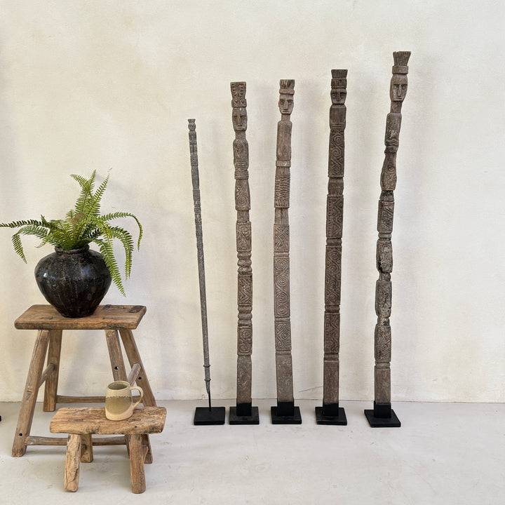 Antique Tribal totem pole