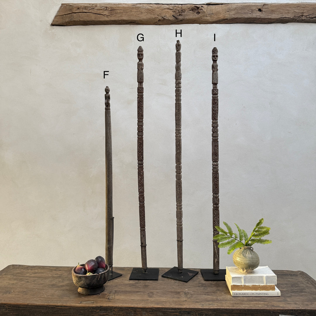 Antique Tribal totem poles