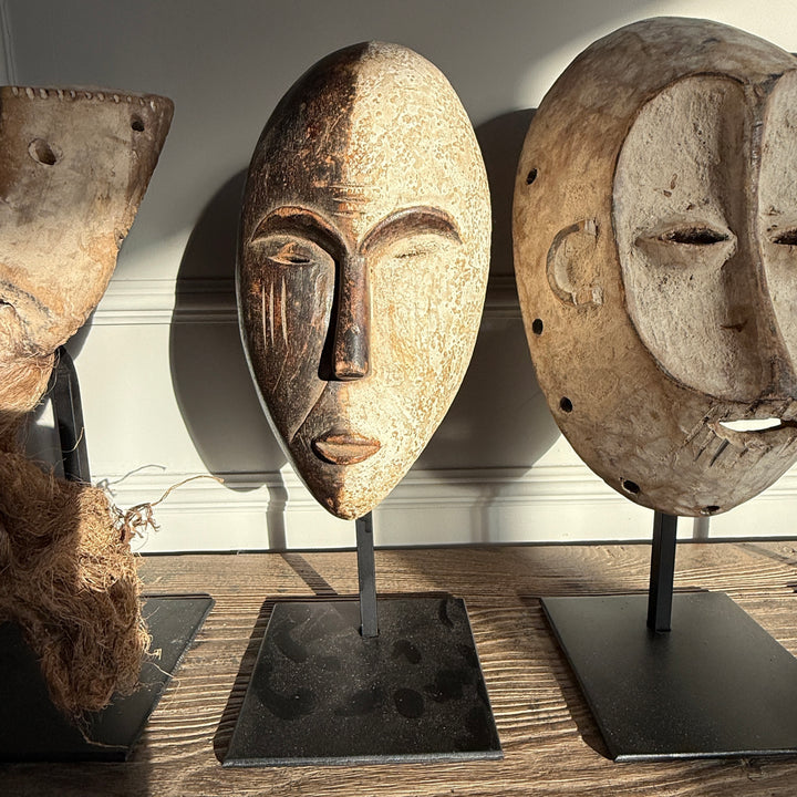 Antique West African tribal masks