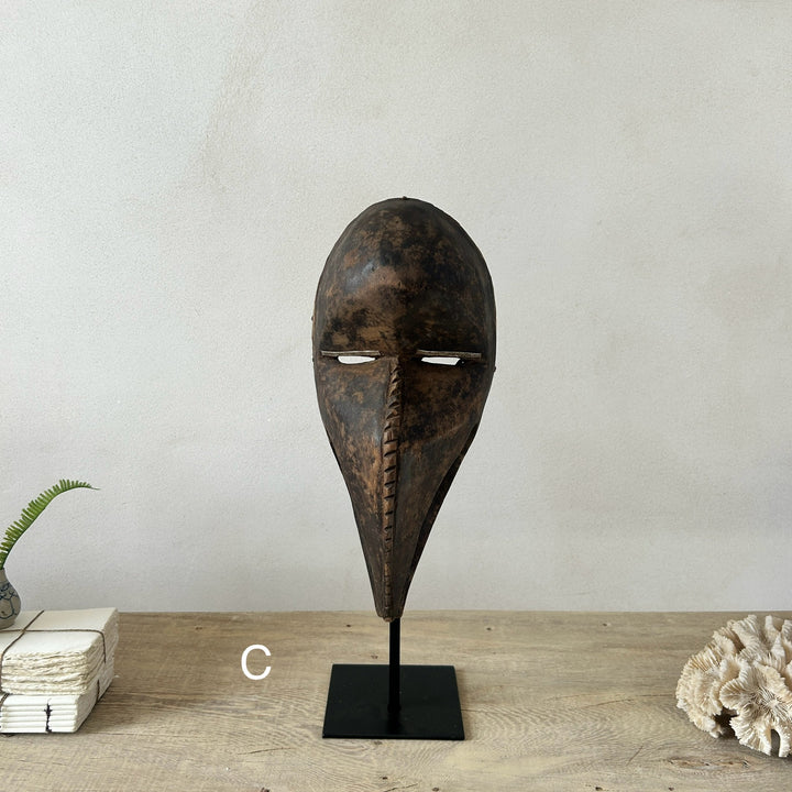 Antique West African tribal masks