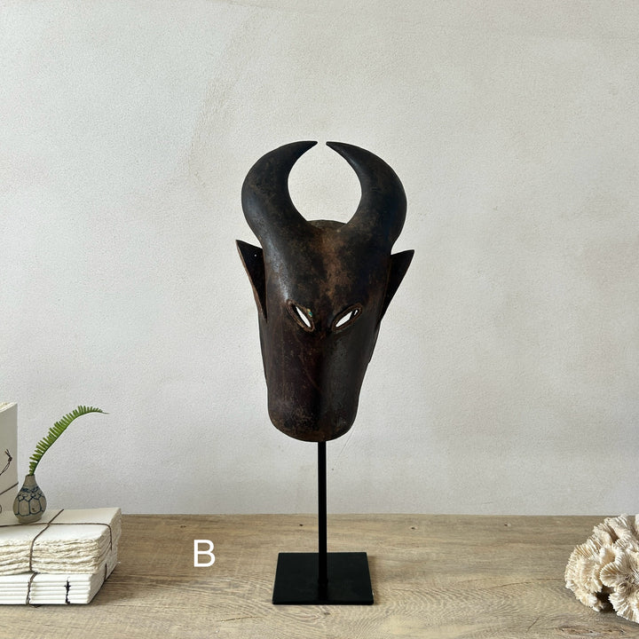 Antique West African tribal masks