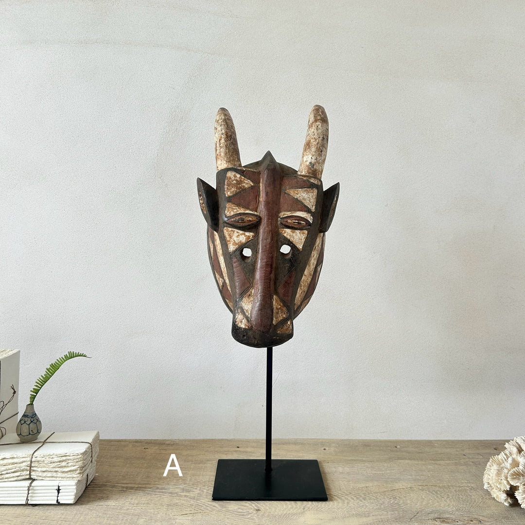 Antique West African tribal masks