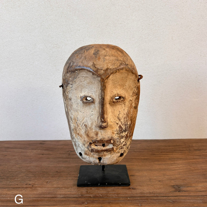 Antique West African tribal masks