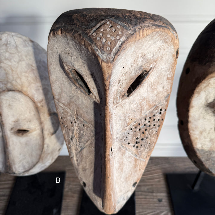 Antique West African tribal masks