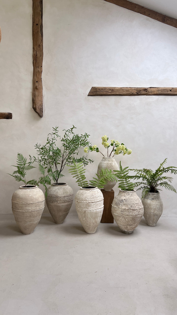 Antique White Large Urns