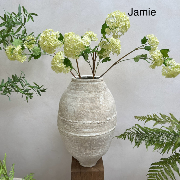 dAntique White Large Urns