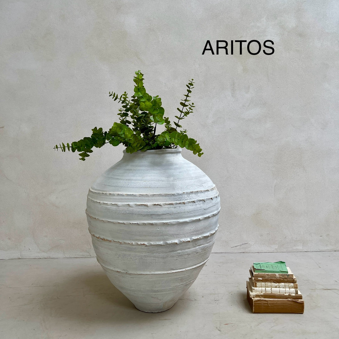 Antique White Large Urns