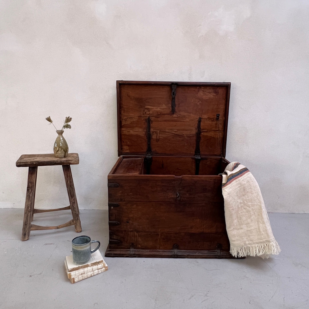 Antique Wooden Blanket Box | Maya