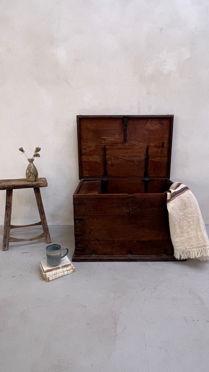 Antique Wooden Blanket Box | Maya