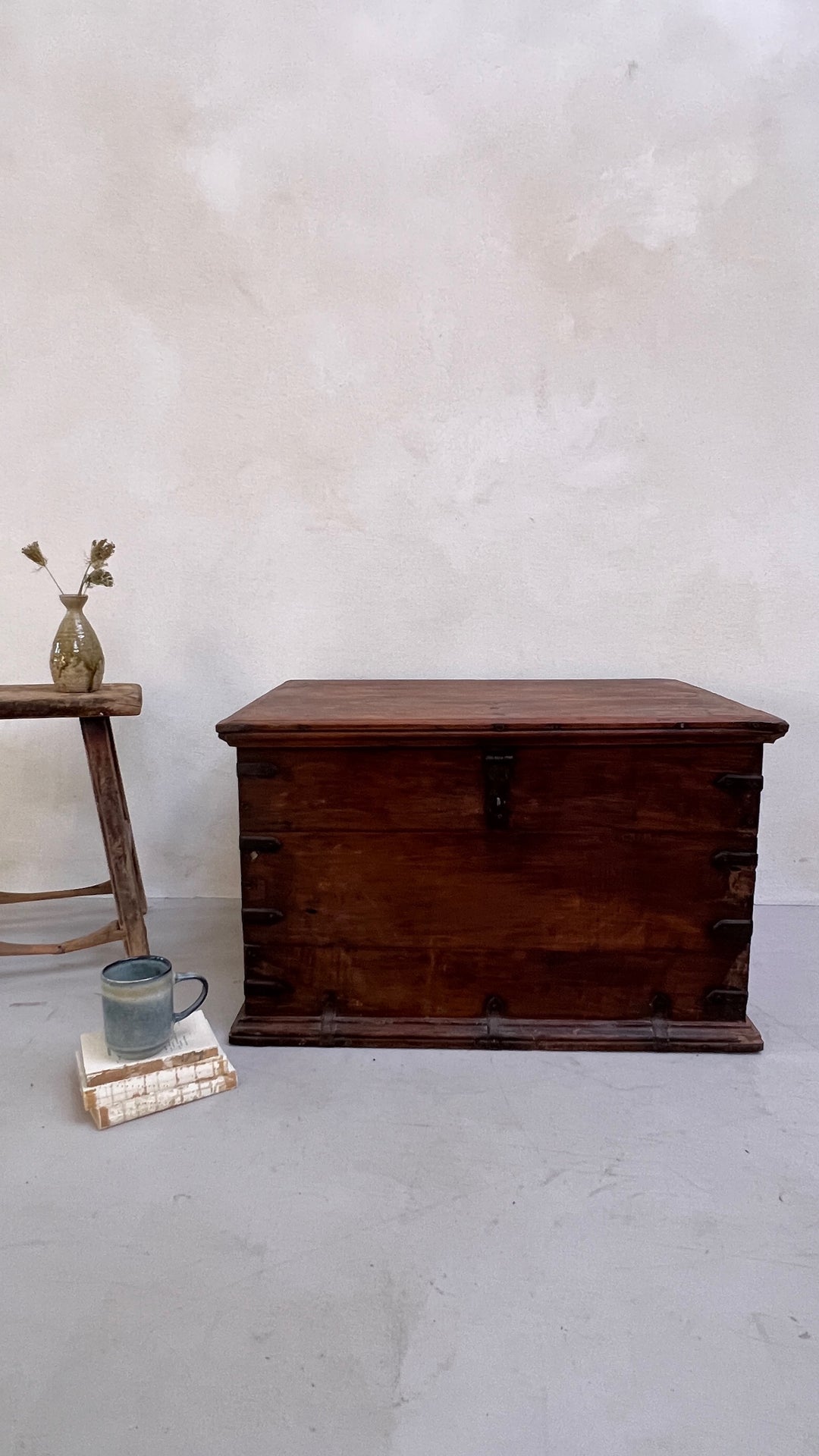 Antique Wooden Blanket Box | Maya