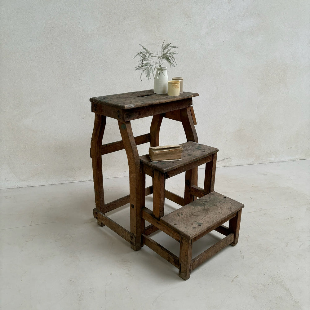 Antique Wooden Stepping Stool