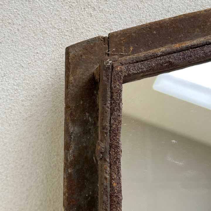 Antique cast iron window mirror | Monpazier close up detail