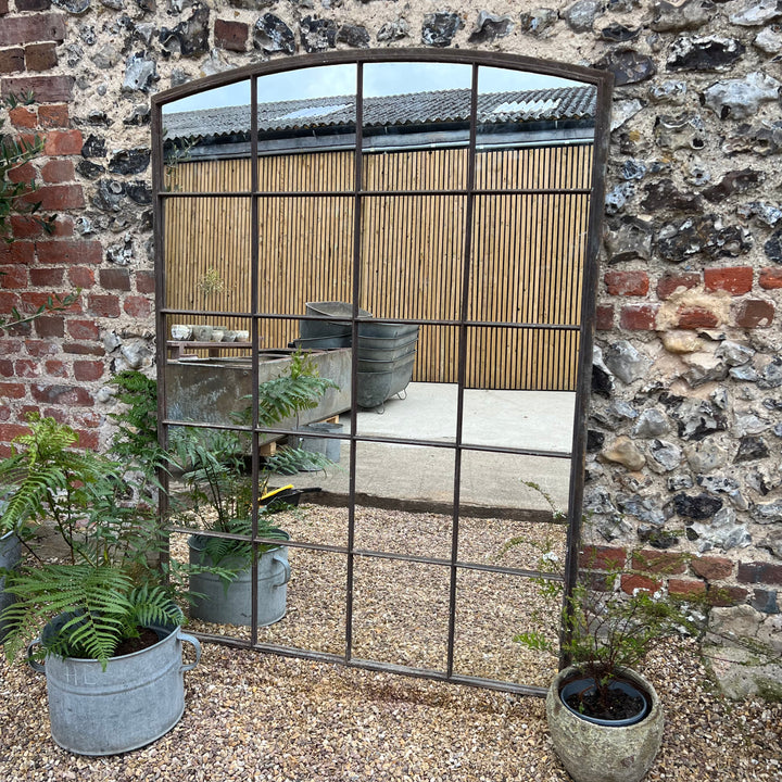 Antique cast iron window mirror | Monpazier used outdoors