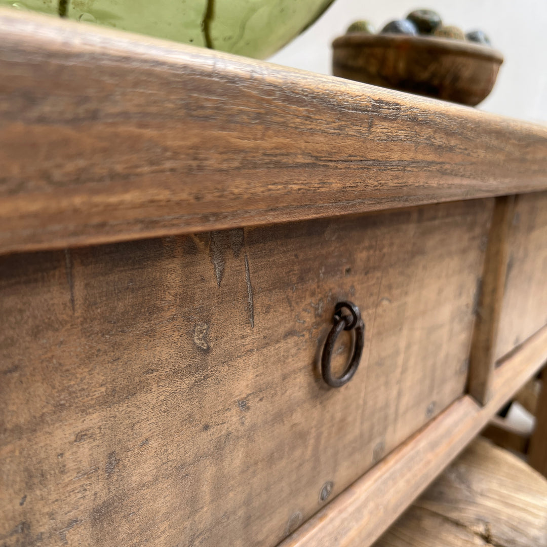 Antique dark wood console table | Hambledon 