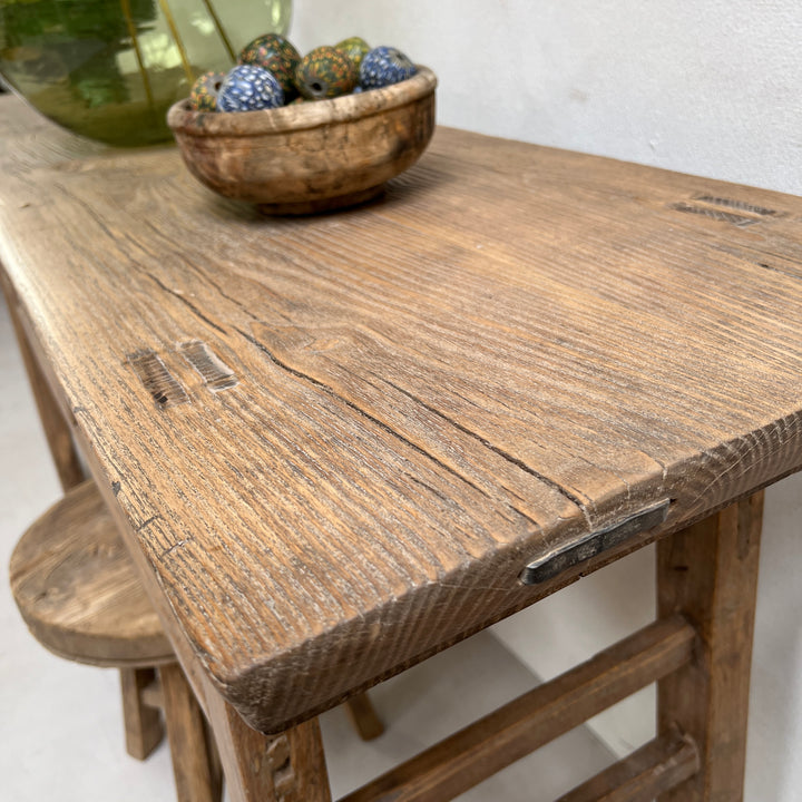 Antique dark wood console table | Hambledon a 