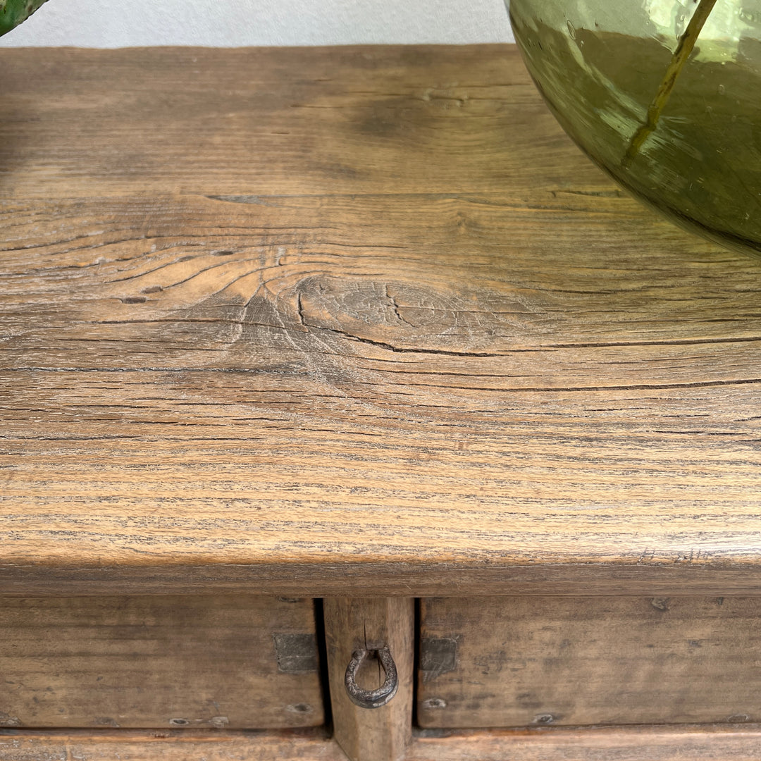 Antique dark wood console table | Hambledon c 