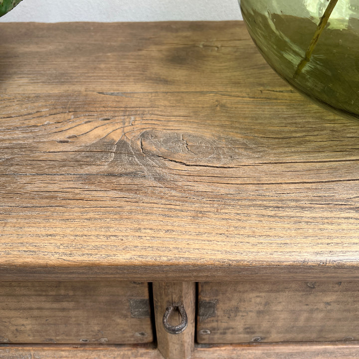 Antique dark wood console table | Hambledon c 