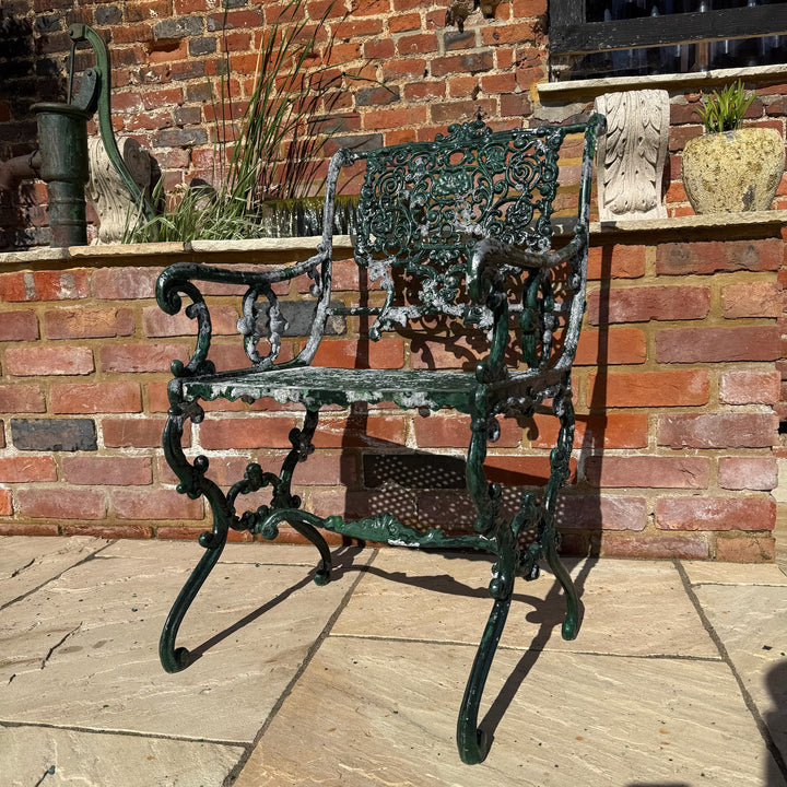 Antique decorative cast iron Garden Chair 2 
