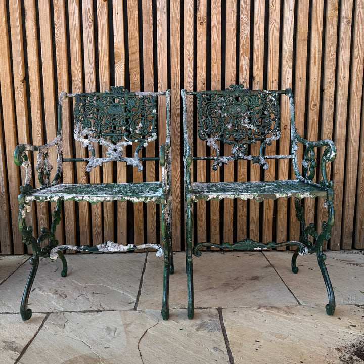 Antique decorative cast iron Garden Chair 3 