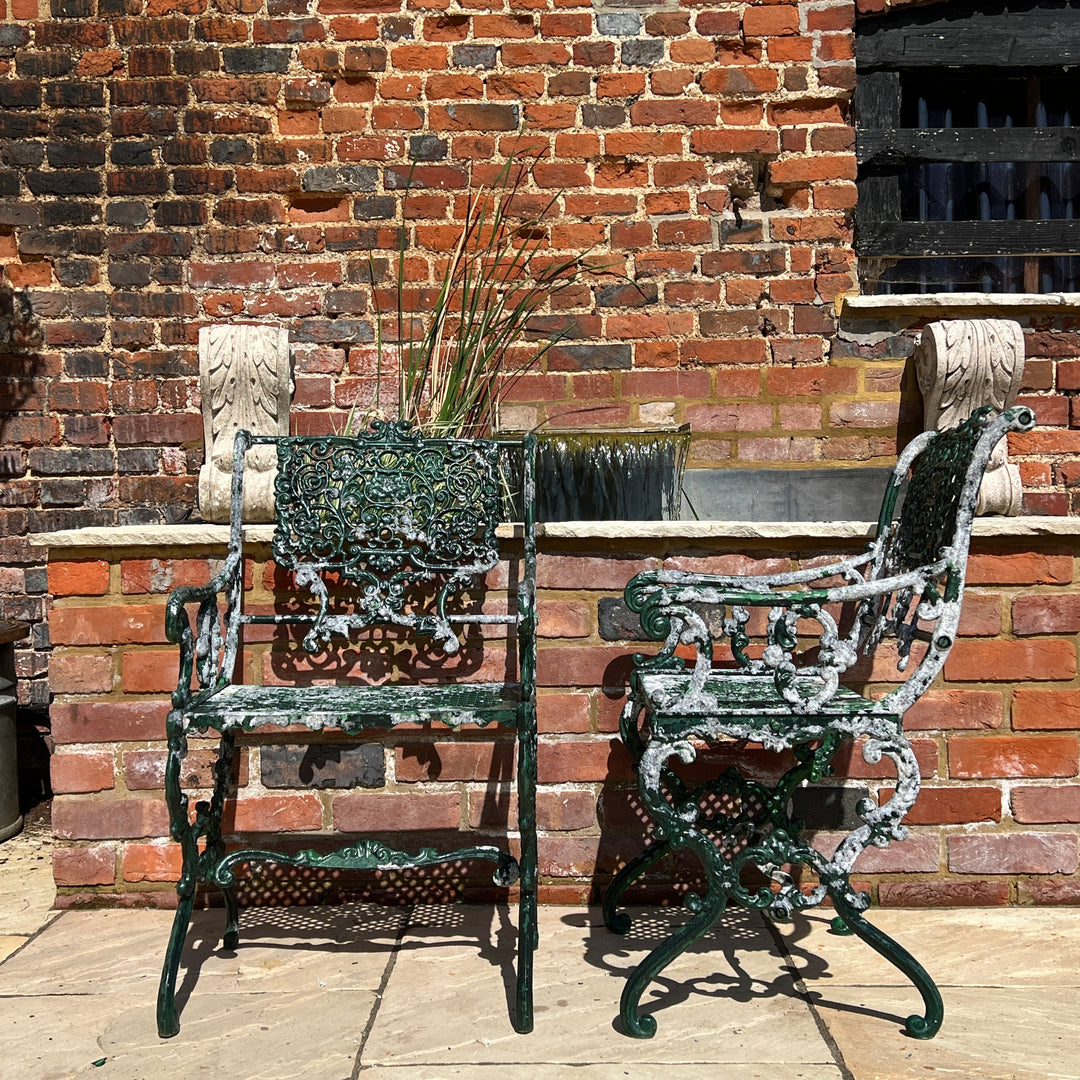 Antique decorative cast iron Garden Chair 4 