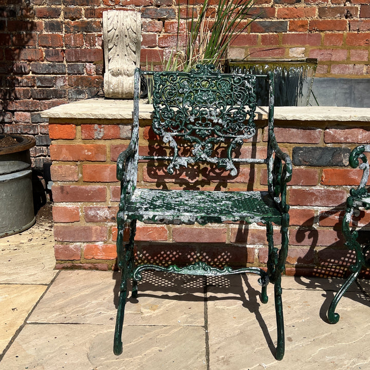 Antique decorative cast iron Garden Chair 5 
