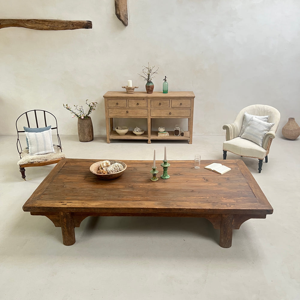 Antique extra large daybed coffee table | Cullen