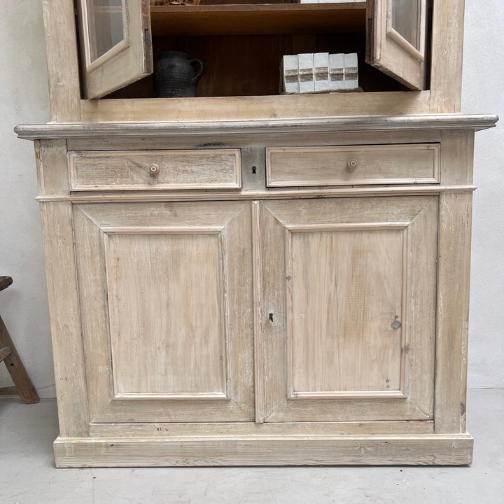Antique glazed French dresser Alexandre
