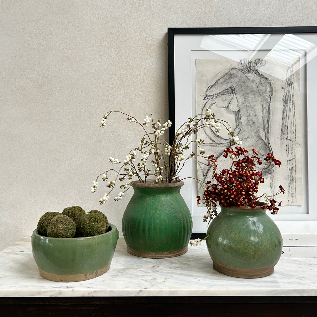 Antique green vases | Malati