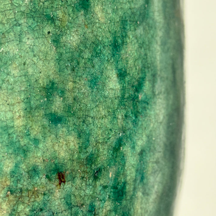 Antique jade coloured rice pot Small