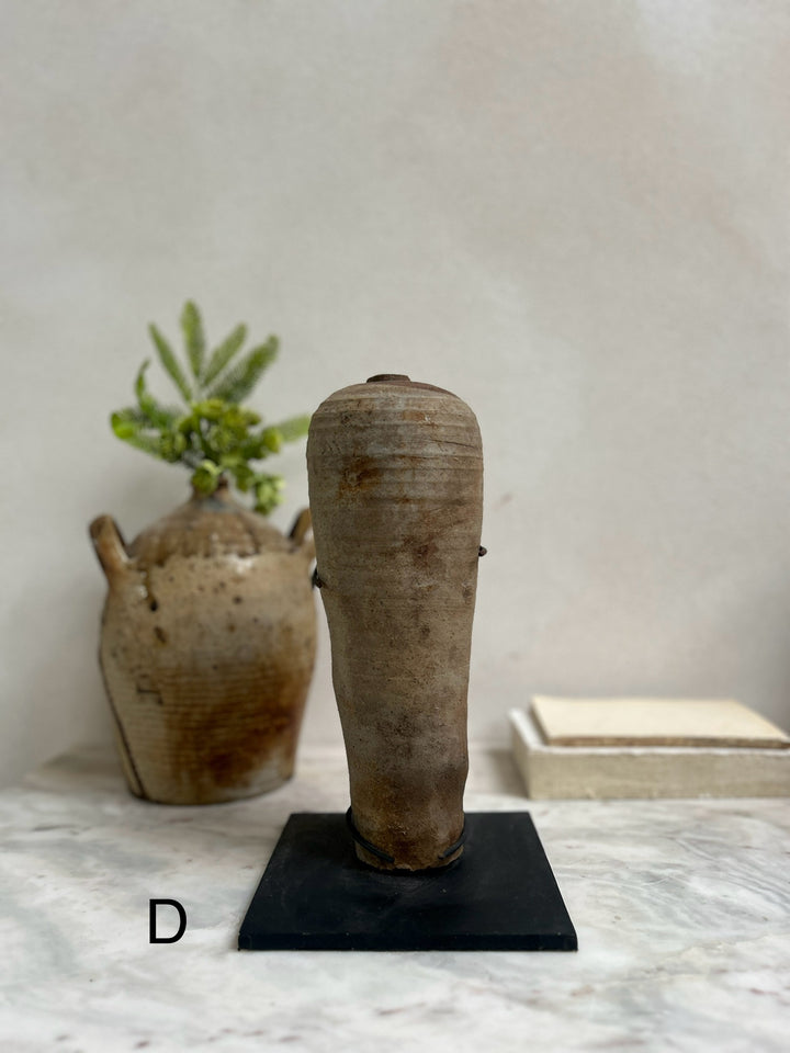 Antique mercury vessel on stand