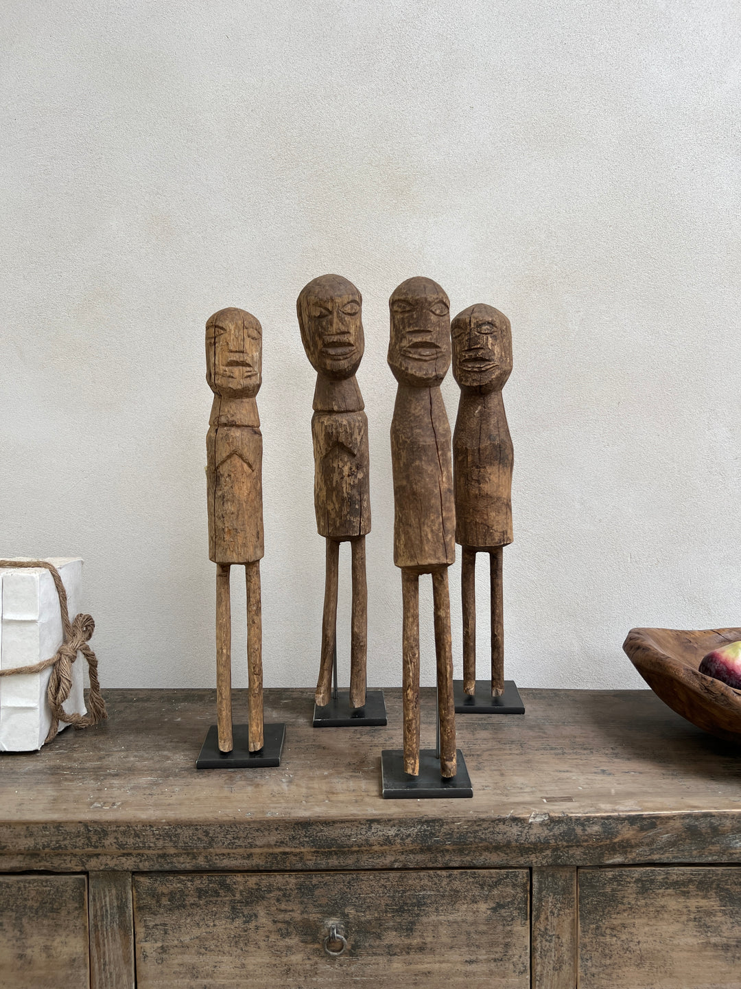 Antique primitive African figure on stand | Moba