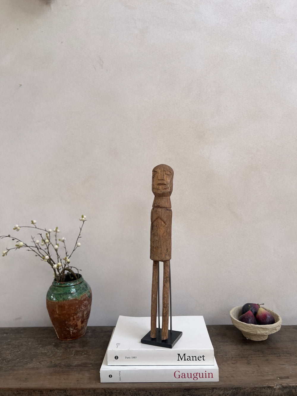 Antique primitive African figure on stand | Moba