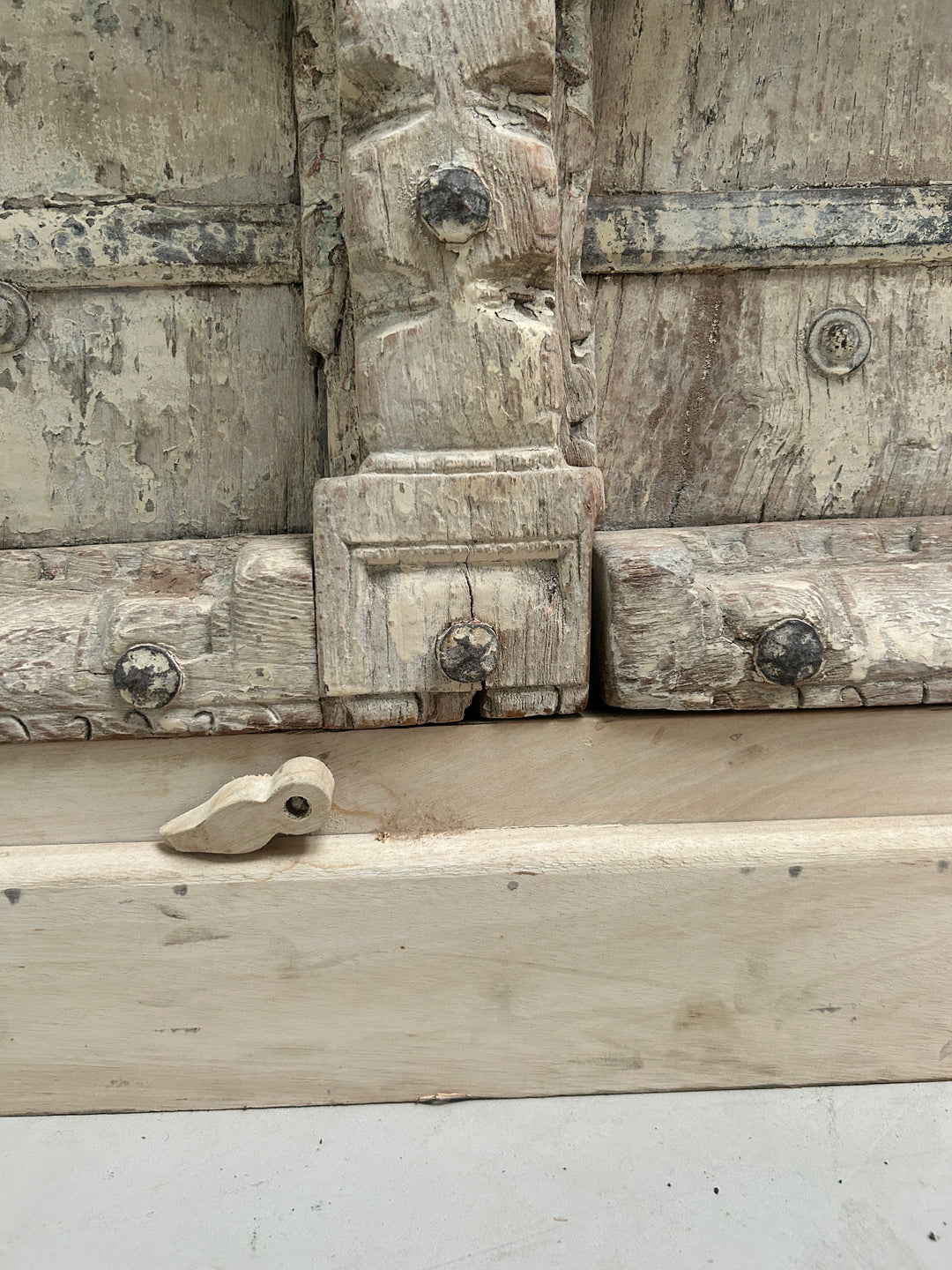 Antique rustic white washed Cupboard | Ayesha