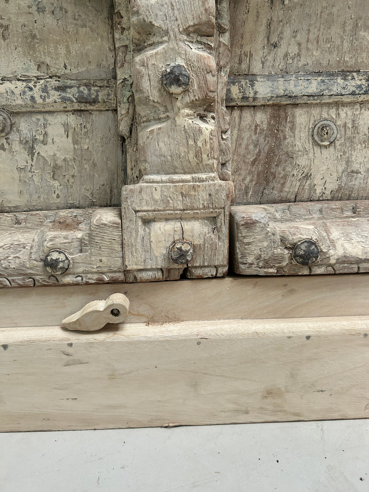 Antique rustic white washed Cupboard | Ayesha