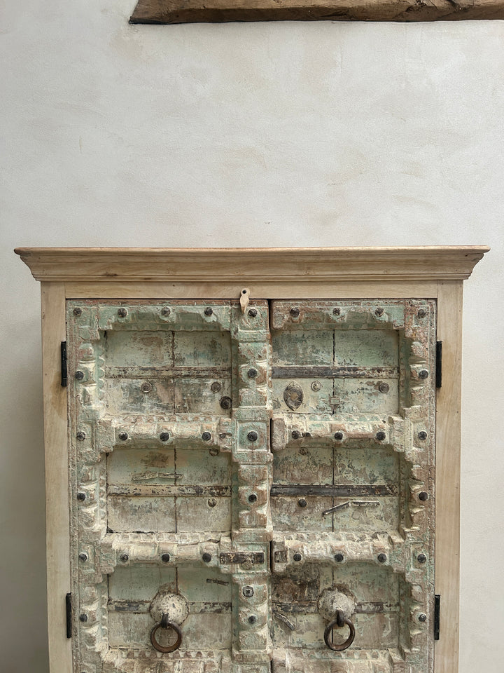 Antique rustic white washed Cupboard | Ayesha