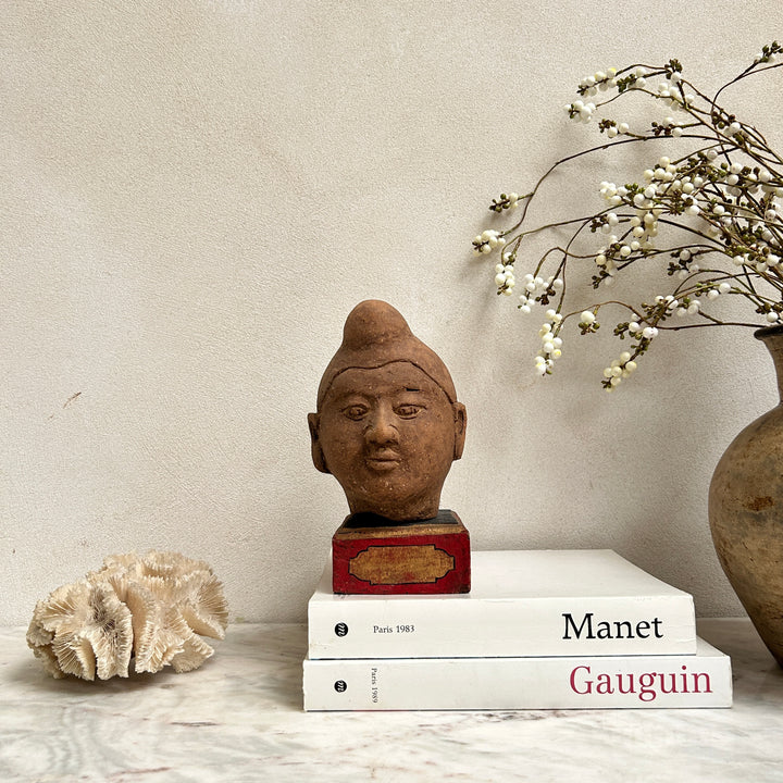 Antique terracotta bust of man | Suarti