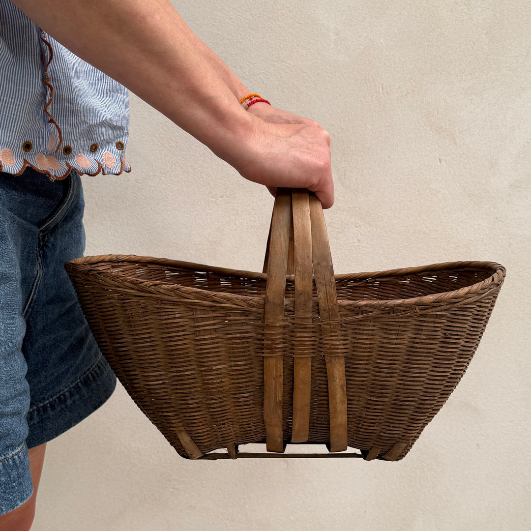 Antique trug market basket