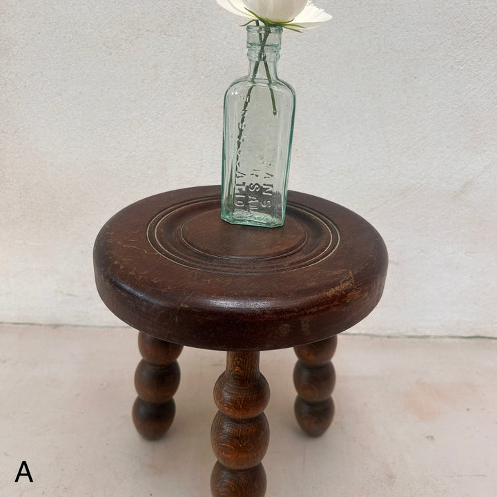 Antique wooden Bobbin Stool