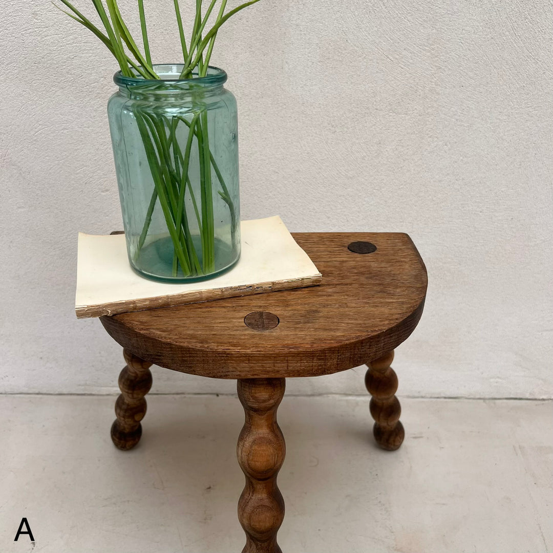 Antique wooden Bobbin Stool