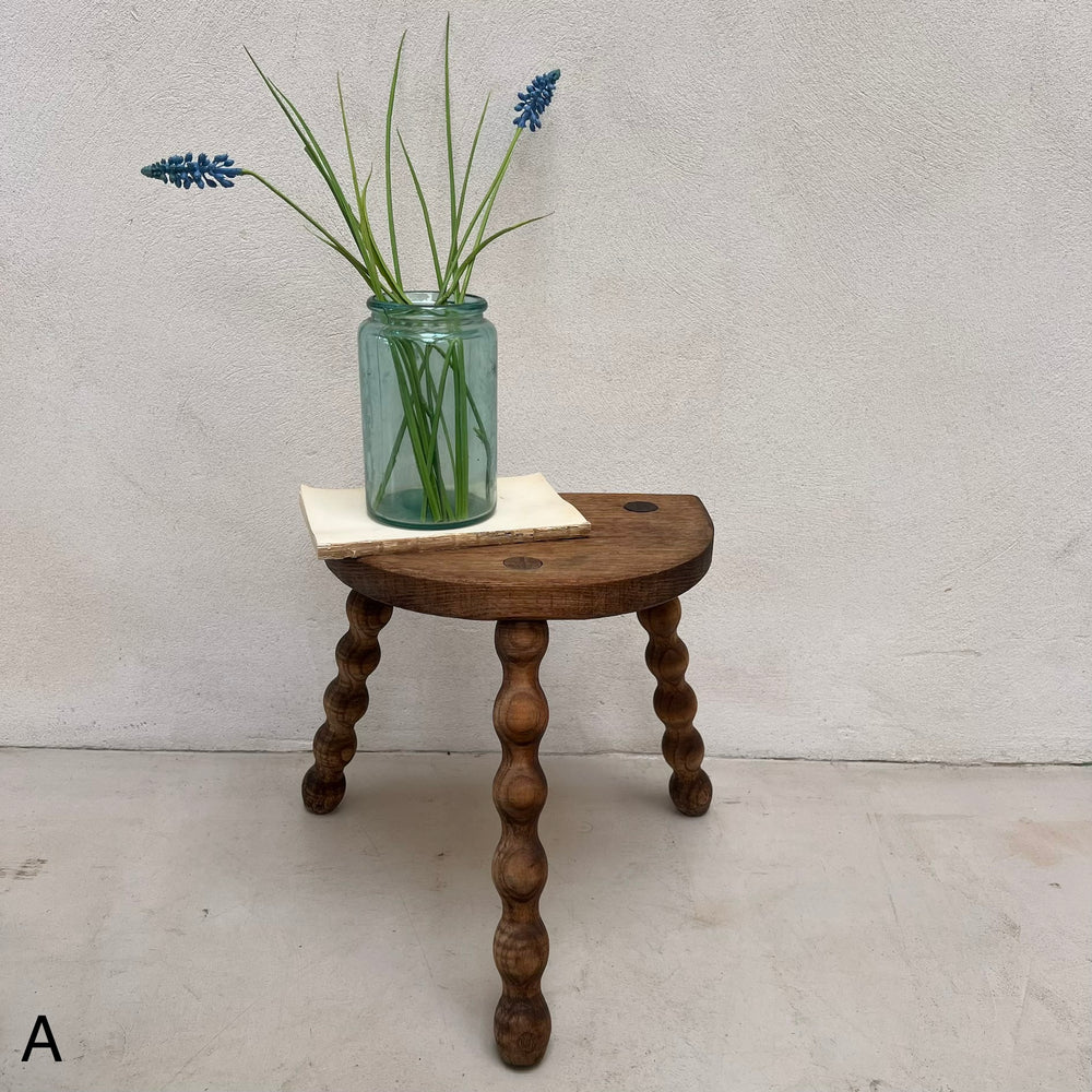 Antique wooden Bobbin Stool