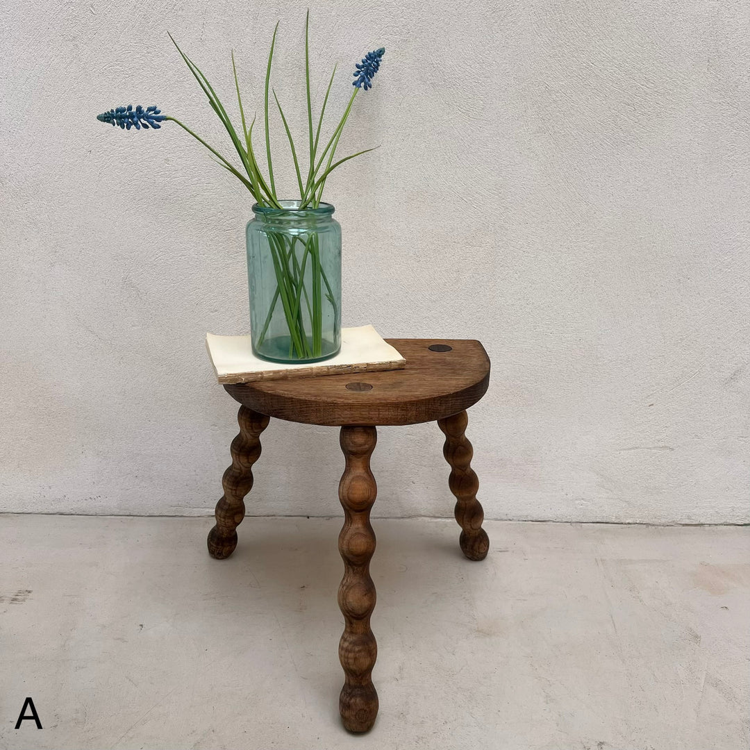 Antique wooden Bobbin Stool