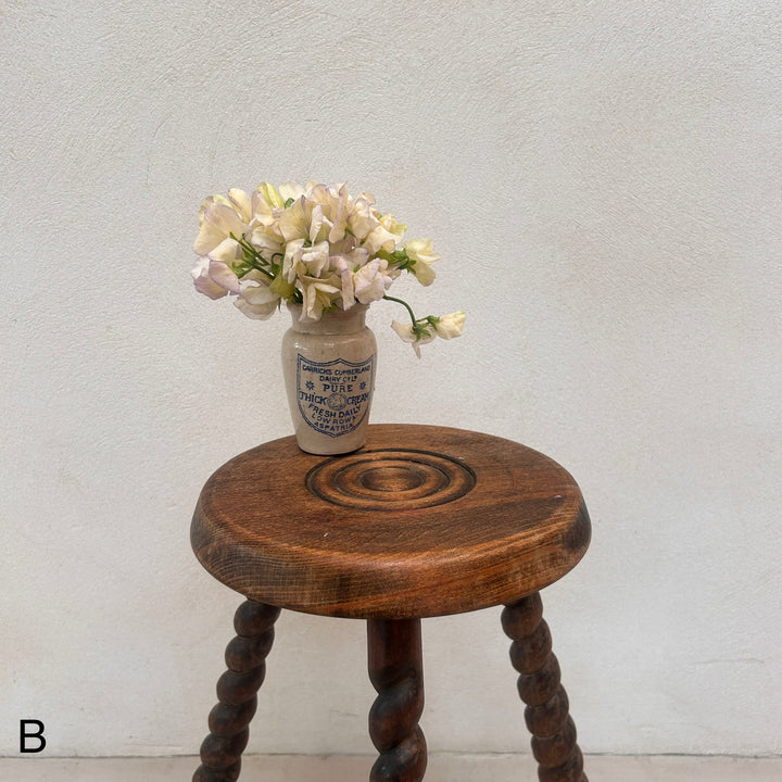 Antique wooden Bobbin Stool