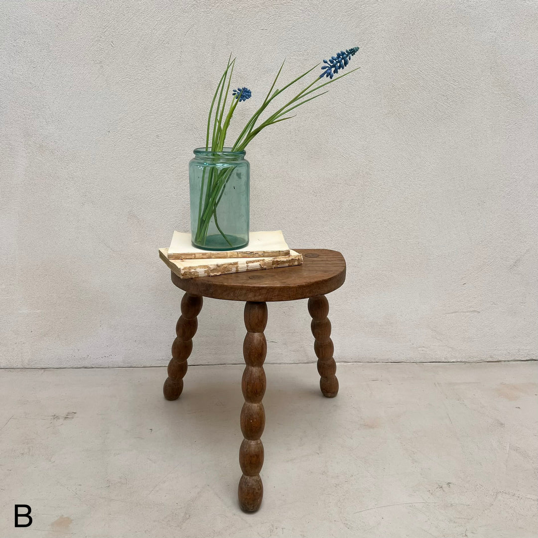 Antique wooden Bobbin Stool