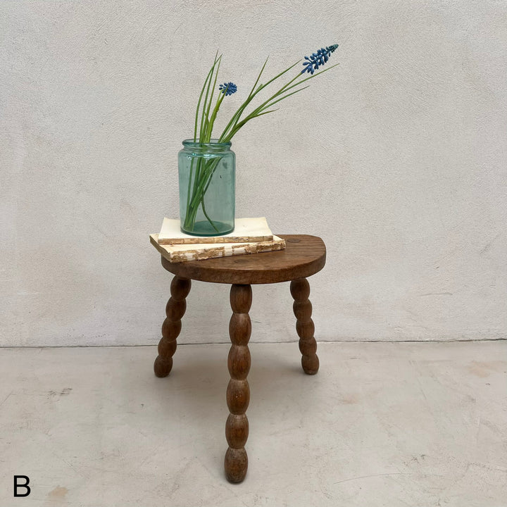 Antique wooden Bobbin Stool